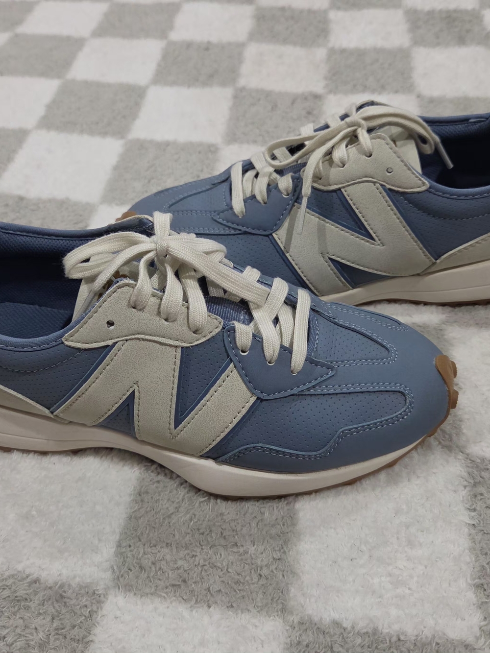 New Balance Women's Blue & Cream Retro-Inspired 327 Golf Shoes